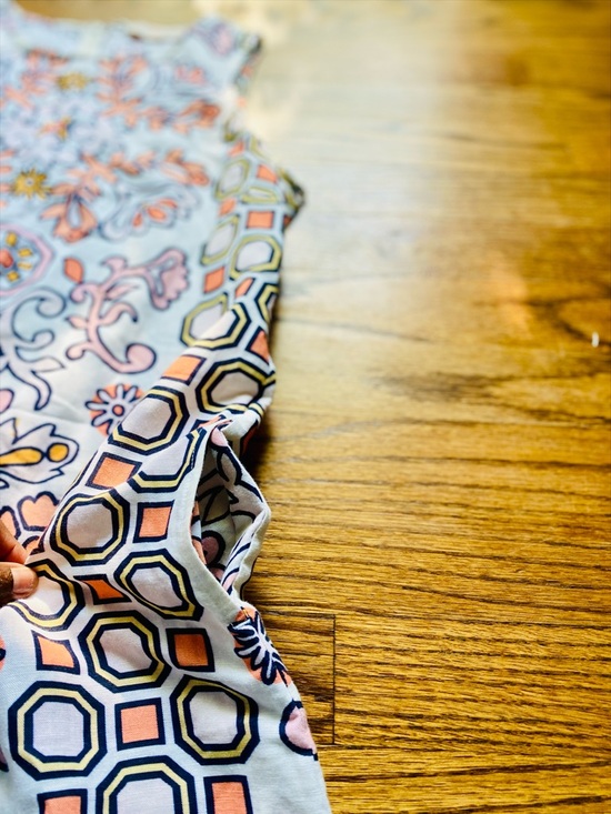 Tory Burch Hicks Garden Party Linen Blend Mini Dress Blue Pink Print Shift S/P - Picture 6 of 9